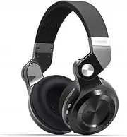 Wireless Bluetooth Headphones Foldable Over Ear Headphones with Micro SD Card Slot/FM Radio/Support Amazon Web Services/Mic/Wired for Cell Phones/TV/PC (Black)