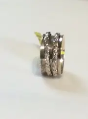 Spinner Ring (Sz6) TGW 5.22 grams Artisan Crafted .925 Sterling Silver