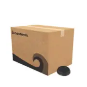 "Boardwalk Black Hot Cup Lids – Fits 10 oz to 20 oz Paper Coffee Cups – Snap