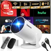 Mini Projector 1080P FHD 4K Support, WiFi, Bluetooth & Auto Keystone HDMI