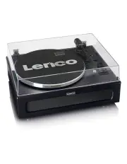 [Lenco] Turntable with 4 Built-In Speakers in Black