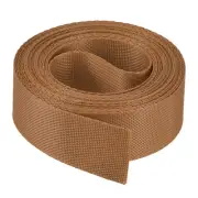 Flat Nylon Webbing Strap 1 Inch 4 Yards Dark Brown for Backpack, Luggage-rack