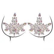 Acrylic Rhinestones Body Stickers for Women Chest Nipple Pasties Breast Body Gems Jewels for Party and Festival Outfits Style 4