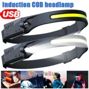 1/2 Pack Super Bright LED Headlamp Rechargeable Head Light Flashlight Torch Lamp