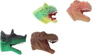 KOMBIUDA 4 Pcs Dinosaur Head Finger Puppets Interactive Dino Finger Playthings for Imagination Activities for Home Kindergarten Parties Enhance Communication Skills and Parent Relationships
