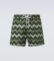 [Missoni] Missoni Zigzag swim trunks UK 38 green