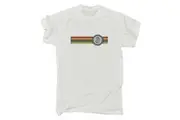Retro Vintage Line With Bitcoin - Mens Funny T-Shirt Tshirts