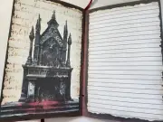 Junk Journal Booklet"GOTHIC ROMANCE 2 " HANDMADE Cards, Roses, LG 9X6 40pgs