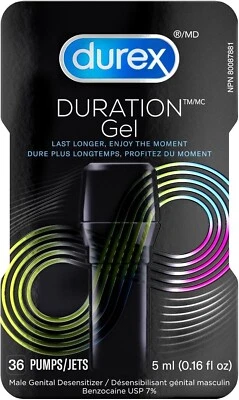 3PACK Durex Duration, Delay Gel for Men 5 ml