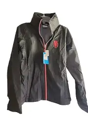 Columbia CLG Switchback Jacket Women's Med Black Arkansas Razorbacks Hooded NWT