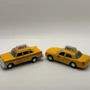 Yellow Cabs Taxi New York Times Square diecast model toy pull back and go Gift