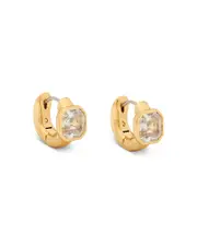 kate spade new york Keep Sparkling Asscher Huggie Earrings