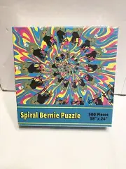 Spiral Psychedelic Bernie Sanders Jigsaw Puzzle 500Pcs Meme Mighty Mojo