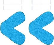 koolsoo Comfort Nose Pad for Avoiding Leaks, Red Mark, Pressure on Nose Bridge, Can Be Trimmed, Blue 2Pcs