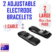 PainPod TENS compatible ELECTRODE PADS CABLE WIRE LEAD CORD + BRACELETS + PADS