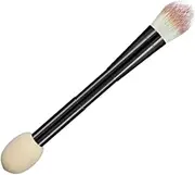 IWOWHERO Double-ended Makeup Brush Liquid Foundation Synthetic Cosmetic Tools Sponge Make up Brushes Handle Makeup Sponge Makeup Blending Concealer Double Ended Complexion Brush Plastic