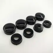 4x Car License Plate Frame Screw Nut Cap Bolt Cover Set Black Truck Motorcycle (for: Peugeot)