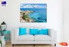 Erbalunga, Ancient Village, Corsica Island Beach Stretched Canvas 90x60cm Print