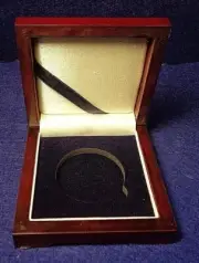 Wooden Coin Display Box, Mahogany Color, For Model I Air-Tite Coin Holders.