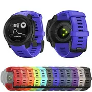 Watch Band for Garmin Instinct Crossover / Tide / Esports / Solar / Tactical, Instinct 2 Tactical / Surf / Solar Silicone Replacement Strap 22mm Breathable Sp