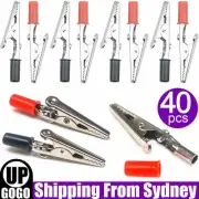 40x Alligator Clips 50mm Electrical Testing Crocodile Clip Probe 20 Set 5A