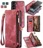 CaseMe 2-in-1 Samsung Galaxy S25+ Plus 5G Detachable Case Wallet Cover S936 [Red]