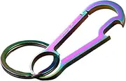 [EMERSPRING] Keychain Bottle Opener, Carabiner Key Chain Clip Hook with Key Ring for Men and Women, EDC Accessory Tools