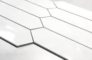 3x12 Modena Collection White Glazed Ceramic Tile Backsplash Decor Wall BOX OF 20
