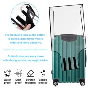 PVC Luggage Cover Clear Suitcase Cover with Handle Opening 15.7×33.9 Inch paOZT