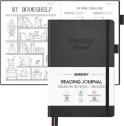 Reading Journal - 104 Book Reviews, Book Journal for Book Lovers & Readers, Revi