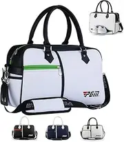 Golf Clothing Bag Waterproof Sports Handbag Separate Shoe Storage Area Multiple interlayers (White)