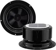 RecPro RV Solar Ventilation Fan | Solar Powered Ceiling Vent with Fan | For RV, Marine, Camper, Shed, Trailer (Black)