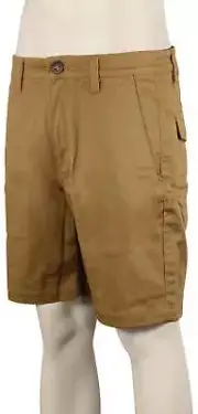 Volcom Barracks Walk Shorts - Dark Khaki - New