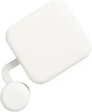 Angoily 4pcs Transparent TPU Anti-Fall Shell Pro Anti-Fall Shell Transparent TPU Soft Shell White