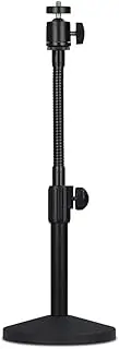 Hose Desktop Webcam Stand Adjustable Metal Desk Tripod Streaming Support with Sturdy Mount Base