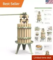 Fruit Wine Press - 100% Nature/Healthy Apple&Grape Crusher Manual Juice Maker...