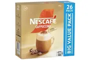Nescafe Cappuccino Coffee Sachets 26 Pack