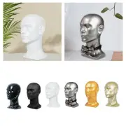 Male Mannequin Head Multipurpose Manikin Head for Beauty Salon Glasses Store