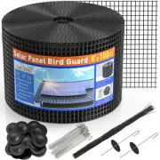 8 inch x 100ft Solar Panel Bird Guard, Wire Mesh Critter Guard for Solar Pane...