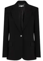 Stella Mccartney Iconic Stretch-cotton Blazer - Black - 42 (UK10 / S) 42 (UK10 / S)