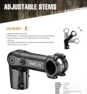 SATORI UP2 + Adjustable Ebike MTB Stem Height Bicycle Riser 90mm, 31.8mm Bar