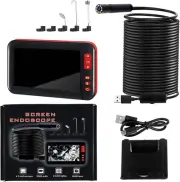 Endoscope Inspection Camera,Industrial Borescope 8mm Lens 4.3 Inchs IPS Scree...