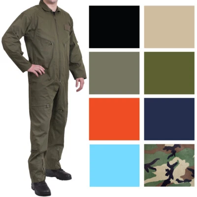 Flight Suit Work Coveralls Air Force Overalls Utility Jump Military Flightsuit