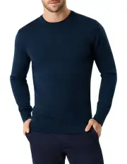 [MJ Bale] Sandringham Ashby Crew Knit in Navy