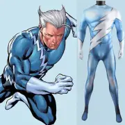 Superhero Quick Silver Cosplay Costume 3D Printed Spandex Suit Halloween Costume