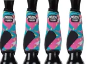 WEAVER PRODIGY PERFORMANCE ATHLETIC HORSE SPORT BOOTS 4 PACK Pop Art M Med