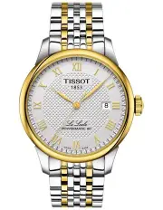 [Tissot] Le Locle Powermatic 80 T0064072203301 Automatic Watch in Grey/Yellow Gold