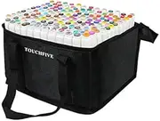 TouchFive Markers 168 Full Colors Art Sketch Graphic Dual Tips Permanent Alcohol Based Pen Set