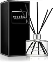 COCODOR Signature Reed Diffuser - Garden Lavender - 200ml - Reed Diffuser, Reed Diffuser Set, Oil Diffuser & Reed Diffuser Sticks, Room Décor & Office Décor, Home Fragrance, Gift