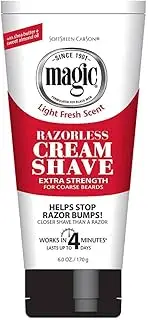 (180ml (2 Pack)) - Magic Razorless Cream Shave Light Fresh Scent Extra Strength 180ml (2 Pack)